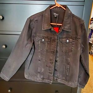 NWT slightly distressed jean jacket